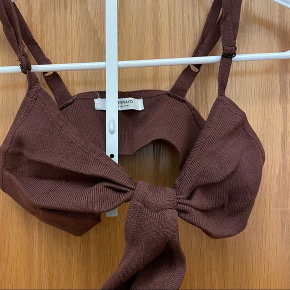 Peppermayo Iman Knit Dress | Small | Brown - Picture 3 of 7